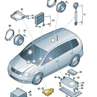 Hochtonlautsprecher Lautsprecher VW Touran 1T0035411S