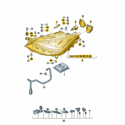 LED Scheinwerfer Frontscheinwerfer rechts Seat Arona Ibiza 6F1941774A