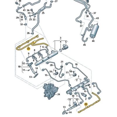 Rücklaufleitung Audi Q7 VW Touareg 059130218AD