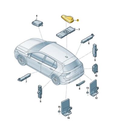 Dachantenne Kombiantenne Octavia VW Golf 5WA035507E 041