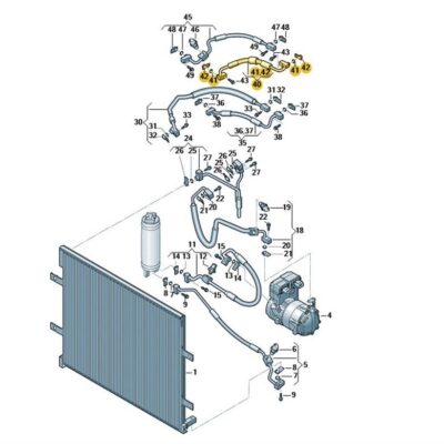 Kältemittelleitung Klimaleitung Audi Q4 e-tron VW ID.3 1EA816541C