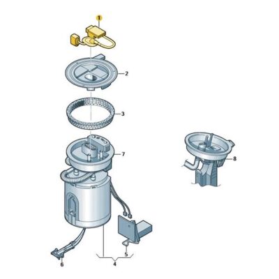Steuergerät für Kraftstoffpumpe Audi Seat Skoda VW 3Q0906121D