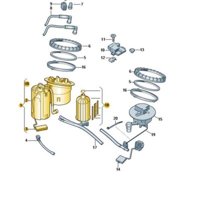Kraftstofffördereinheit Audi A4 A5 8K0919050Q