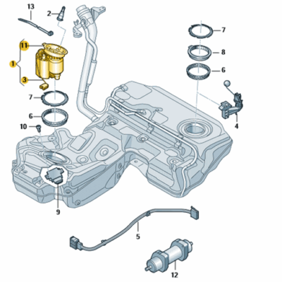 Kraftstofffördereinheit Kraftstoffpumpe Audi A6 A7 4G0919050D