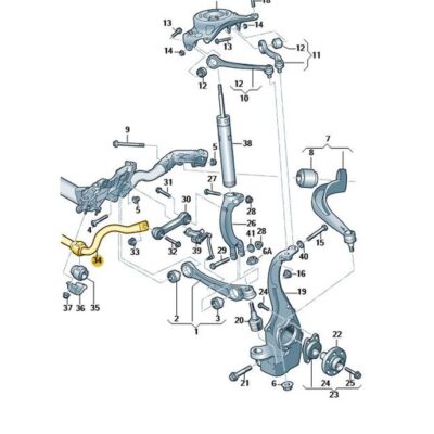 Stabilisator vorn Audi A4 8K0411309M