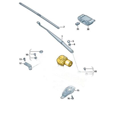 Wischermotor Skoda Superb 3T1955119B