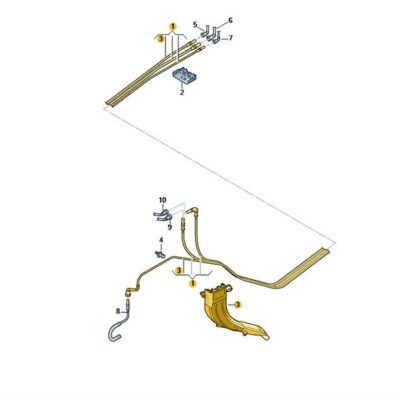 Kraftstoffleitung Kraftstoffrohr Skoda Octavia VW Golf Jetta Leon 5Q0200059GB