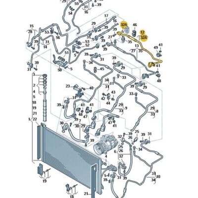 Kältemittelleitung Klimaleitung Audi Q7 VW Touareg 7L6820743H