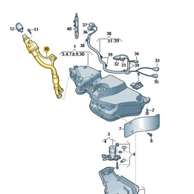 Einfüllrohr für SCR-Reduktionsmittel Audi Q3 VW Golf 5Q0131965Q