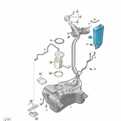 Aktivkohlbehälter Audi A1 Seat Ibiza Skoda Fabia VW Polo 2Q0201801