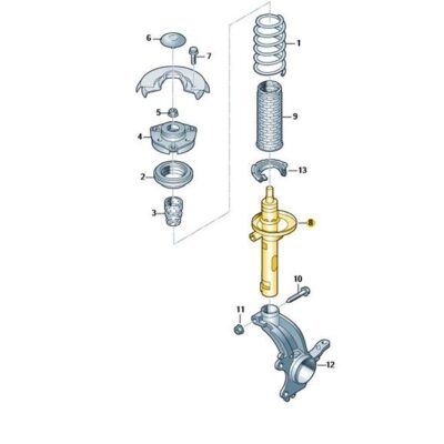 Stossdämpfer vorn Audi A3 5Q0413031HD