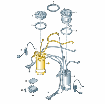 Kraftstoff-Fördermodul Audi Q7 VW Touareg 7L6919088E