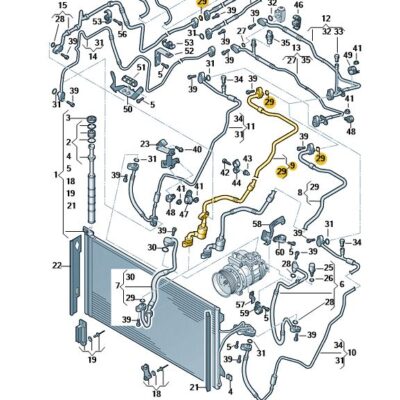 Kältemittelleitung Klimaleitung Audi Q7 VW Touareg 7L6820017E
