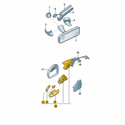 Außenspiegelgehäuse Außenspiegel links Skoda Superb 3T1857507BK