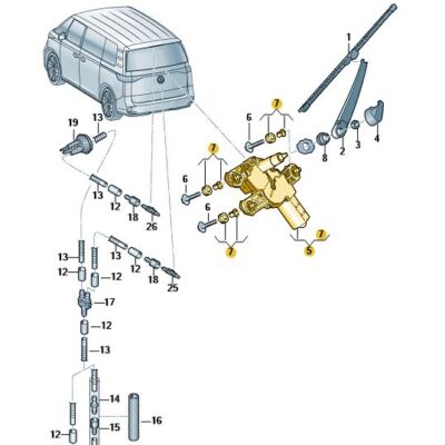 Scheibenwischermotor Wischermotor Skoda Octavia VW ID.3 5H0955711B