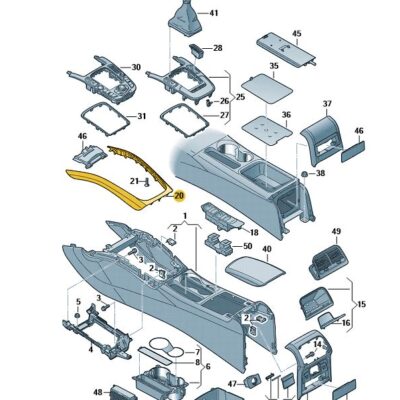 Abdeckrahmen Mittelkonsole Audi A4 A5 8K0863305F 1NK