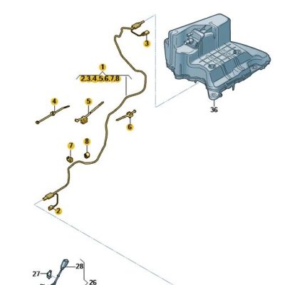Transferleitung für Reduktionsmittel Audi A6 A7 4K0131962R