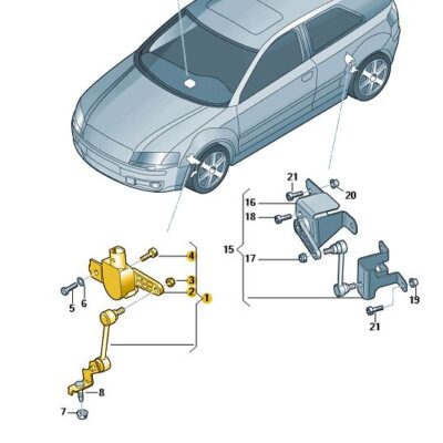 Niveausensor Leuchtweitenregulierung Audi A3 Skoda Octavia VW Golf 1K0941274B