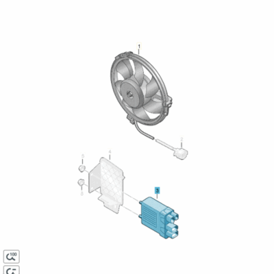 Steuergerät für Kühlerlüfter VW T5 7H0919506F