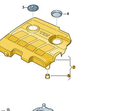Abdeckung für Saugrohr 1.6 TDI VW Golf Passat Polo 03L103925AR
