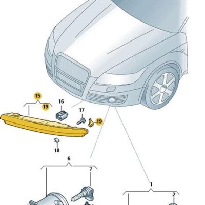 LED Tagfahrleuchte links vorne Audi A6 4F0941067A