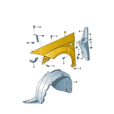 Kotflügel vorne links Seat Leon 1P0821021A