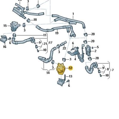 Kühlmittelpumpe Audi Q4 e-tron VW ID.3 ID.4 ID.5 ID.Buzz 1EA965567K