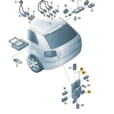 Antennenverstärker Audi A3 RS3 8P4035225D