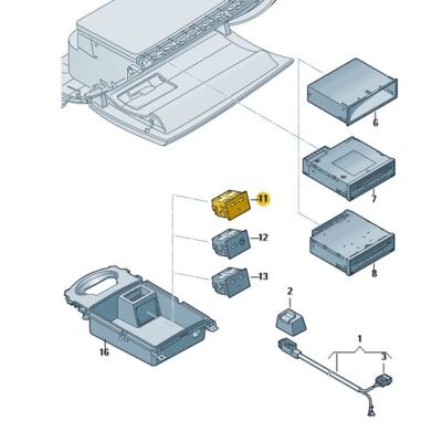 Anschluss für externe Audiquellen Audi A3 A6 A7 81A035736