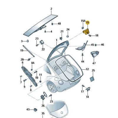 Heckklappenschloss VW Beetle 1C0827505E 01C