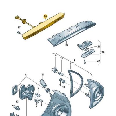 Bremsleuchte Bremslicht VW Golf 5 Passat GTI R32 1K6945097F
