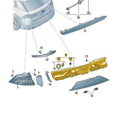 LED Schlussleuchte Rückleuchte Rücklicht Audi Q8 4M8945695B