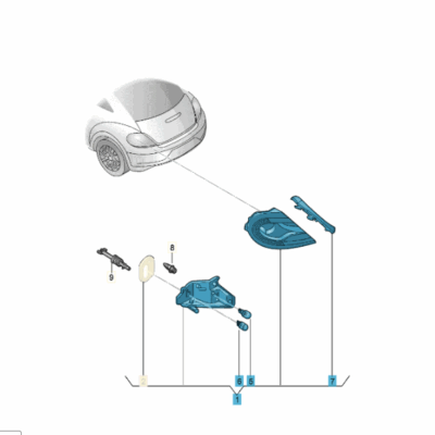 LED Schlussleuchte Rückleuchte Heckleuchte links VW Beetle 5C5945207D