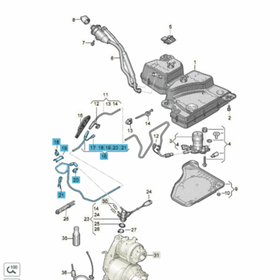 Dosierleitung zum Einspritzventil VW Tiguan 5QF131984AD