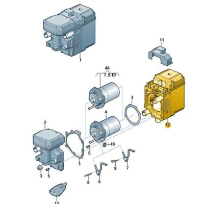 Wärmetauschergehäuse VW T5 7H0819553N