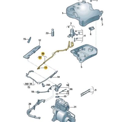 Förderleitung für Reduktionsmittel VW Passat 561131983D