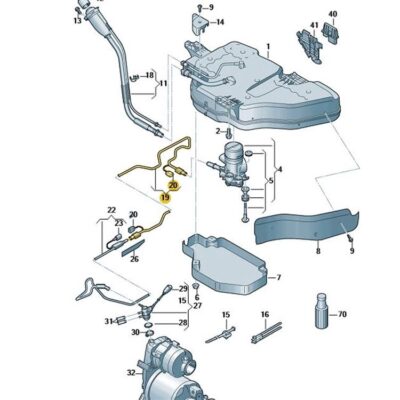 Förderleitung für Reduktionsmittel Audi Q3 5N0131983D