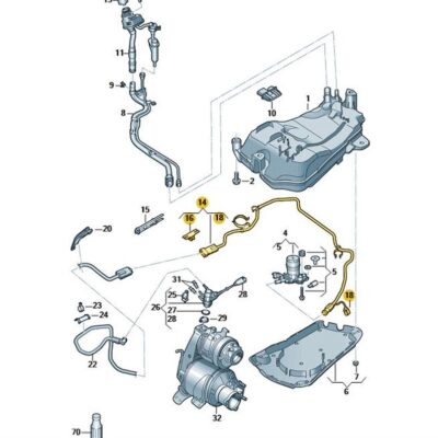 Förderleitung Reduktionsmittel Skoda Octavia VW Golf 5Q0131983N