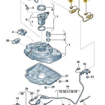 Förderleitung für Reduktionsmittel VW Touareg 7P6131983D