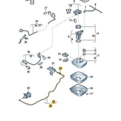 Förderleitung für Reduktionsmittel VW CC Passat 3C0131984C