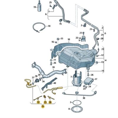 Dosierleitung für Reduktionsmittel Audi A6 4G0131984AL