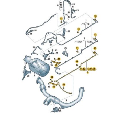 Dosierleitung für Reduktionsmittel Audi A8 4H0131984P