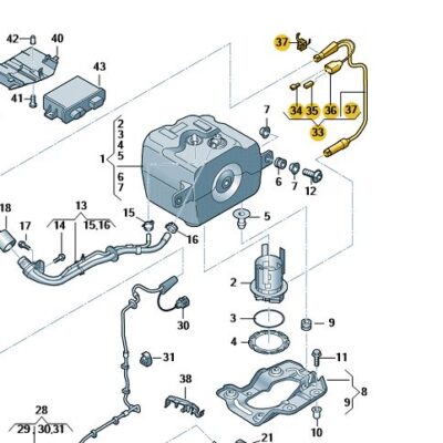 Dosierleitung von Pumpe Audi A8 4H0131984T
