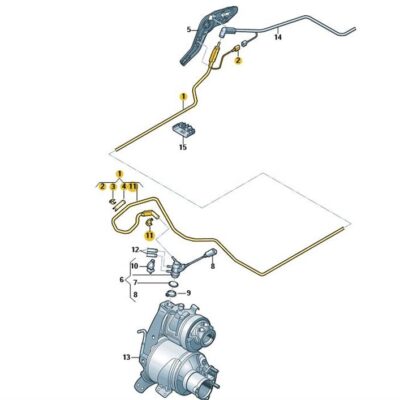 Dosierleitung für Reduktionsmittel Seat Leon VW Golf 5Q0131984Q