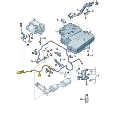 Förderleitung für Reduktionsmittel Leitung VW T6.1 7LA131984G