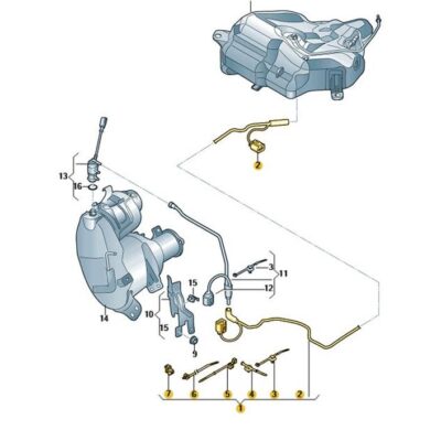 Dosierleitung zum Einspritzventil Adblue Audi Q5 8R0131984AB