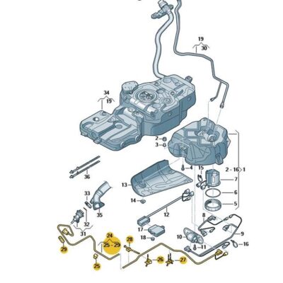 Dosierleitung zum Einspritzventil Adblue Audi Q5 8R0131984F