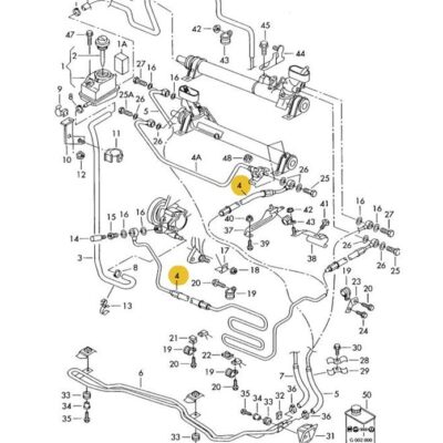 Servolenkung Schlauch Servoleitung Audi TT 8N0422893P