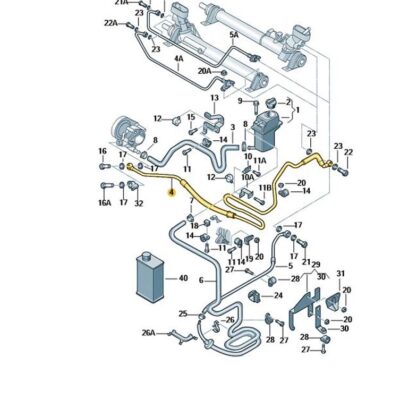 Servolenkung Schlauch Servoleitung VW Beetle 1C0422893AD