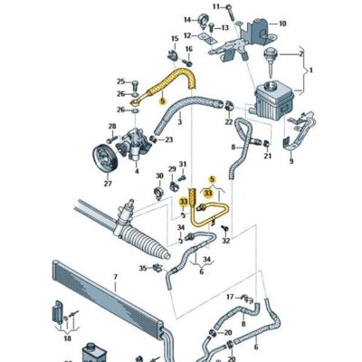 Servolenkung Schlauch Servoleitung Audi Q7 7L8422893CF